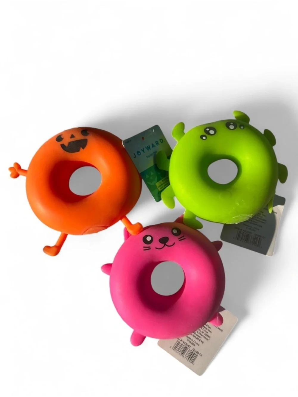 Squishy pals Halloween Trio- Pumpkin, Monster and Kitty squishy fidget toys